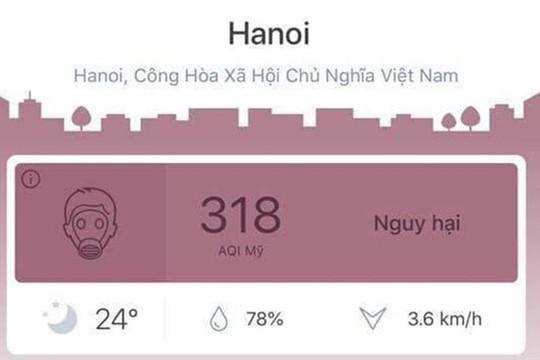 Ô nhiễm không khí liên tục ở ngưỡng có hại, chuyên gia khuyên người Hà Nội không tập thể dục buổi sáng