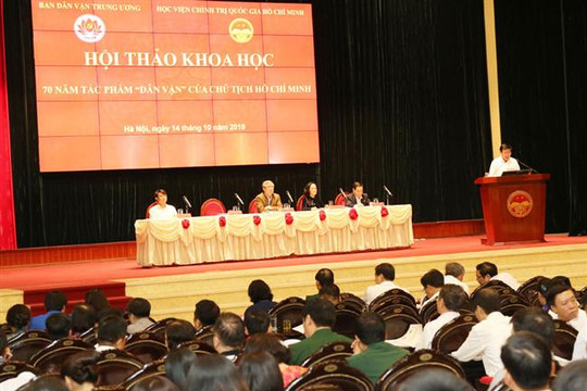 Hội thảo trực tuyến 70 năm tác phẩm "Dân vận" của Chủ tịch Hồ Chí Minh