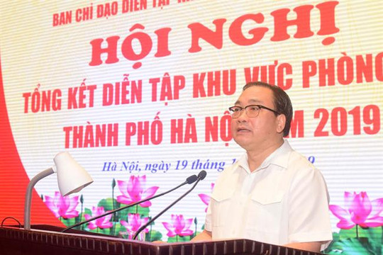 Thành phố Hà Nội hoàn thành xuất sắc nhiệm vụ diễn tập khu vực phòng thủ năm 2019