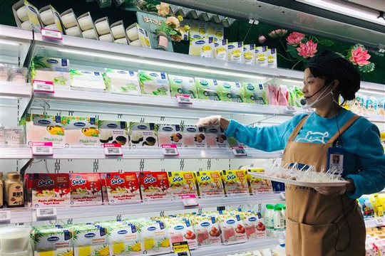 Sữa chua Vinamilk đã có mặt tại siêu thị thông minh HEMA của ALIBABA tại Trung Quốc