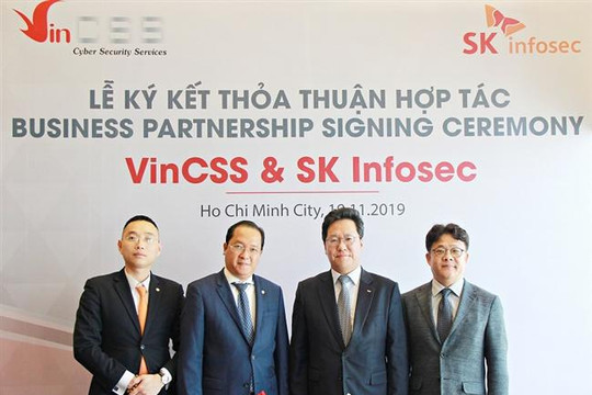 Công ty VinCSS ký kết hợp tác an ninh mạng với SK Infosec