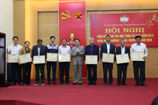 UBMTTQ Việt Nam huyện Sóc Sơn tổng kết công tác năm 2019