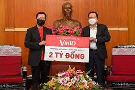 Người dùng VinID ủng hộ 2 tỷ đồng cho Quỹ phòng chống dịch Covid-19