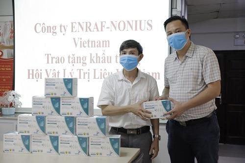Enraf Nonius Vietnam tiếp sức cùng hội viên Hội Vật lý trị liệu Việt Nam phòng chống đại dịch Covid-19