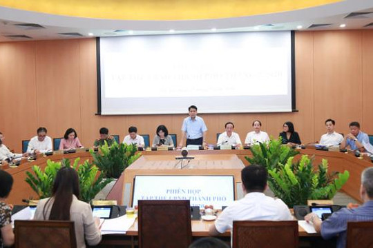 UBND thành phố Hà Nội xem xét một số nội dung trình kỳ họp Hội đồng nhân dân
