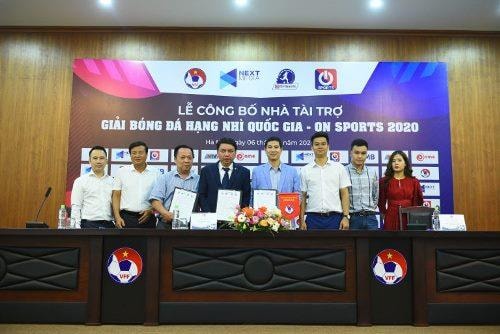 Giải bóng đá hạng Nhì quốc gia 2020 chính thức có nhà tài trợ mới