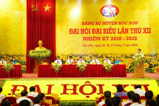 Đại hội đại biểu Đảng bộ huyện Sóc Sơn lần thứ XII, nhiệm kỳ 2020-2025 thành công tốt đẹp