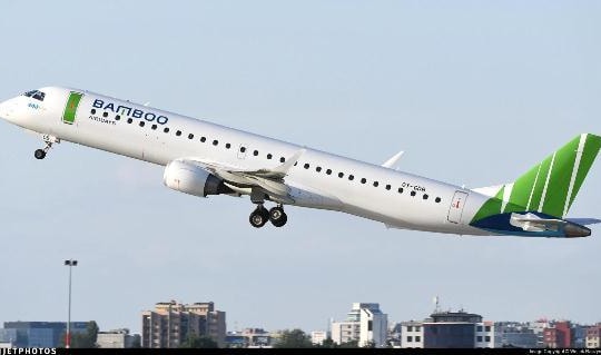 Rò rỉ hình ảnh máy bay phản lực thế hệ mới Embraer E195 được cho là sắp bay Côn Đảo