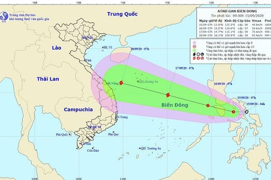 Áp thấp nhiệt đới vào Biển Đông, nguy cơ thành bão giật cấp 11
