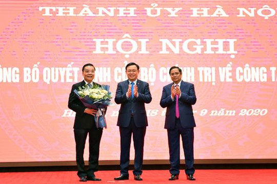 Đồng chí Chu Ngọc Anh được phân công làm Phó Bí thư Thành ủy Hà Nội