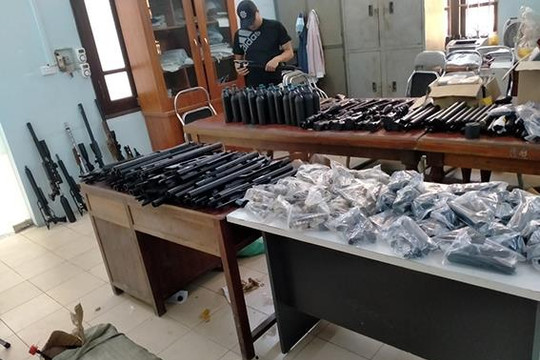 Công an Huyện Thanh Oai - Hà Nội triệt phá đường dây buôn bán vũ khí lớn nhất từ trước đến nay