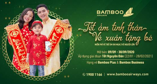 Tặng bé hành trình bay, tết thêm nhiều yêu thương cùng Bamboo Airways