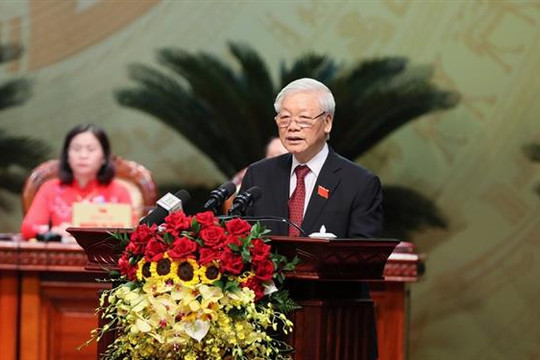 Toàn văn bài phát biểu của Tổng Bí thư, Chủ tịch nước Nguyễn Phú Trọng tại Đại hội đại biểu Đảng bộ TP Hà Nội lần thứ XVII