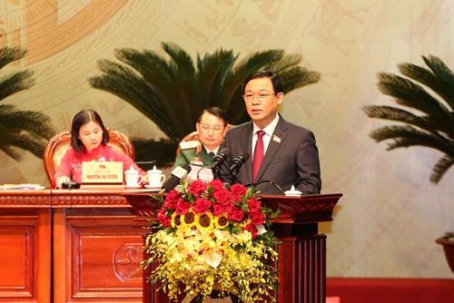 Với số phiếu tuyệt đối, đồng chí Vương Đình Huệ tái đắc cử Bí thư Thành ủy Hà Nội