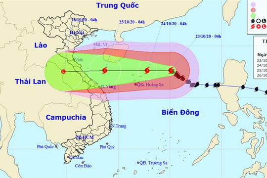 Bão số 8 hướng vào các tỉnh Hà Tĩnh - Quảng Trị, cảnh báo mưa dông, gió mạnh trên biển