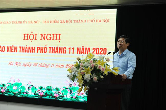 Hà Nội: Hội nghị báo cáo viên Thành phố tháng 11 năm 2020