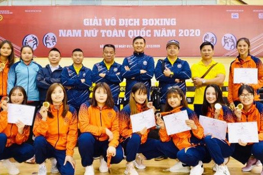 Hà Nội giành ngôi Nhất toàn đoàn nội dung nữ giải boxing toàn quốc