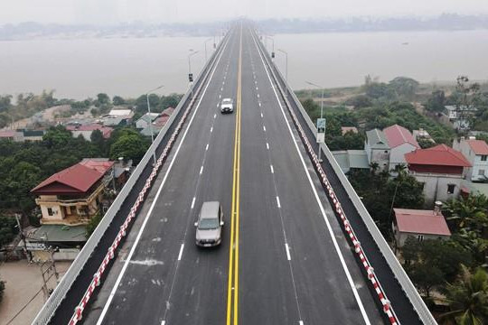 Cầu Thăng Long chính thức thông xe, kết nối hoàn chỉnh đường Vành đai 3