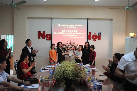Nhà báo Tạ Thị Thu Hà giữ chức Phó Tổng biên tập Tạp chí Người Hà Nội