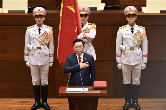Bài phát biểu của Chủ tịch Quốc hội Vương Đình Huệ tại lễ tuyên thệ nhậm chức