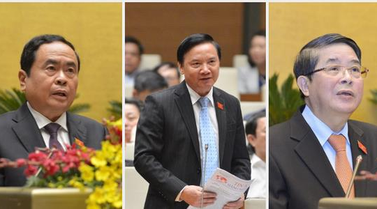 Các ông Trần Thanh Mẫn, Nguyễn Khắc Định, Nguyễn Đức Hải được bầu làm Phó Chủ tịch Quốc hội