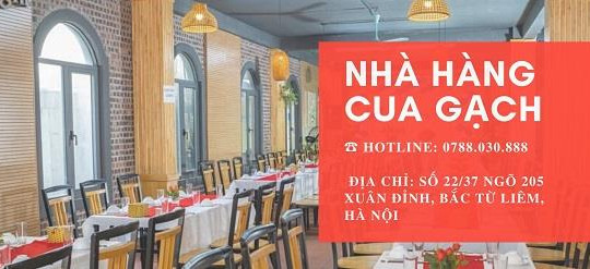 Khám phá nhà hàng Cua Gạch ở Hà Nội