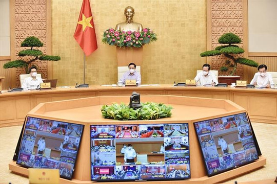 Thủ tướng Phạm Minh Chính triệu tập hội nghị trực tuyến toàn quốc ''chống dịch như chống giặc''