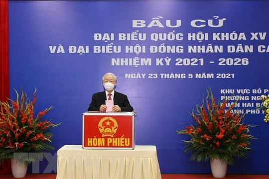 Tổng Bí thư Nguyễn Phú Trọng trúng cử đại biểu Quốc hội khóa XV tại Đơn vị bầu cử số 1 TP Hà Nội