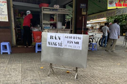 TP Hồ Chí Minh: Dừng dịch vụ ăn uống mang về từ 0 giờ ngày 9/7