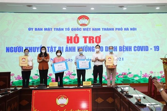 Hà Nội: Hỗ trợ 200 người khuyết tật bị ảnh hưởng do dịch bệnh Covid-19