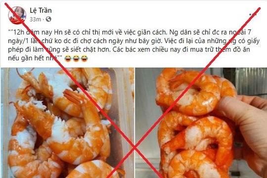 Hà Nội: Thông tin người dân chỉ được ra ngoài 7 ngày/1 lần là ''Tin giả''