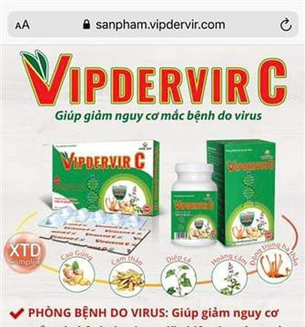 Xôn xao sự việc ''thuốc điều trị Covid-19'' VIPDERVIR và thực phẩm chức năng VIPDERVIR C