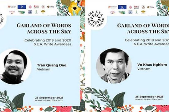 Hai tác giả Việt Nam giành Giải thưởng văn học ASEAN