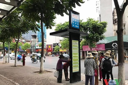Hà Nội: Sắp có thêm 70 điểm dừng xe buýt tiêu chuẩn châu Âu