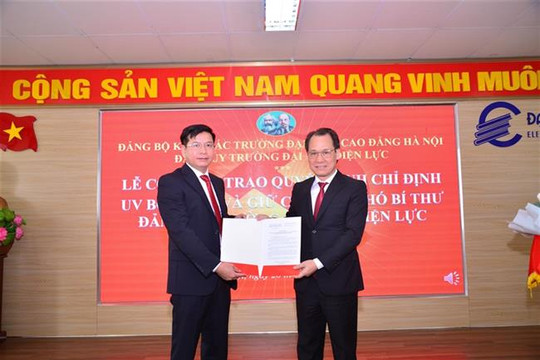 PGS.TS Đinh Văn Châu giữ chức Phó Bí thư Đảng ủy Trường Đại học Điện lực