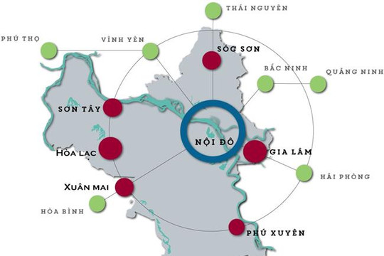 Hà Nội đang lập 31 quy hoạch phân khu các đô thị vệ tinh