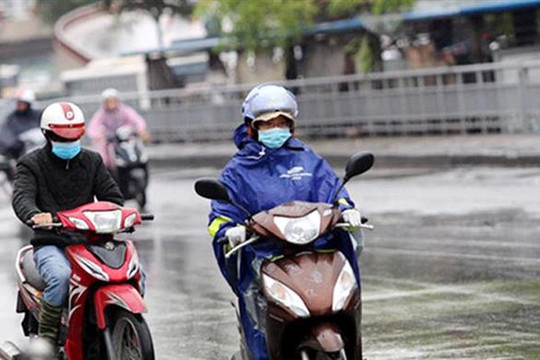 Các tỉnh miền Bắc và Hà Nội sắp mưa lớn và rét