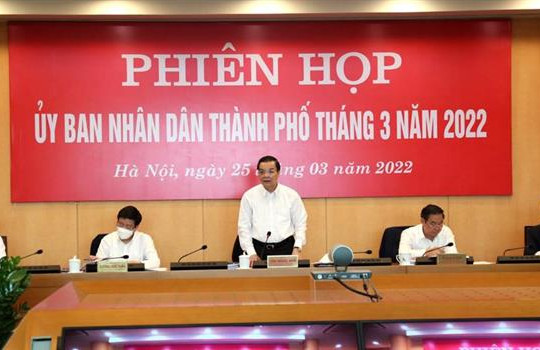 UBND TP Hà Nội xem xét các nội dung trình kỳ họp của HĐND TP