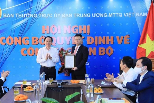 Nhà báo Trần Bảo Trung được bổ nhiệm Phó Tổng biên tập Báo Đại Đoàn kết
