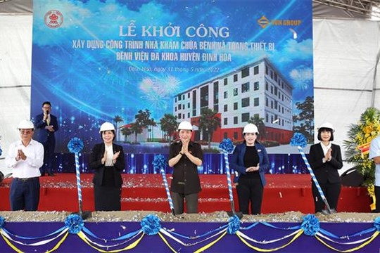 Thái Nguyên: Khởi công xây dựng Nhà khám chữa bệnh Bệnh viện Đa khoa huyện Định Hóa