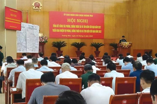 Quận Hoàng Mai: Tích cực triển khai phòng,  chống thiên tai, tìm kiếm cứu nạn