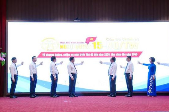 Thành phố Hà Nội phát động Hội thi tìm hiểu Nghị quyết số 15 - NQ/TW của Bộ chính trị