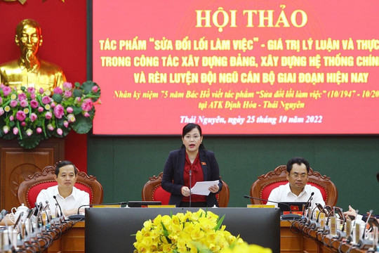 Thái Nguyên: Gần 6800 cán bộ, đảng viên tham dự Hội thảo về công tác xây dựng Đảng