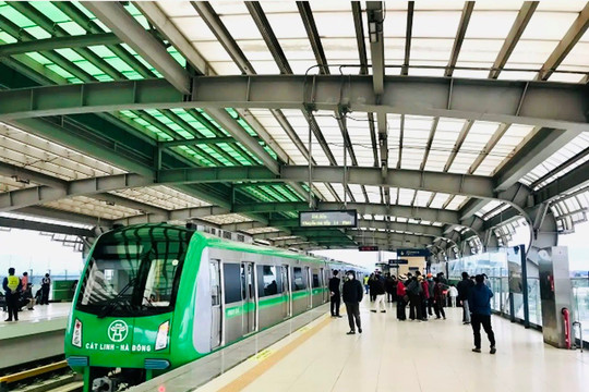 Đường sắt Cát Linh - Hà Đông đã đón hơn 7,2 triệu lượt khách