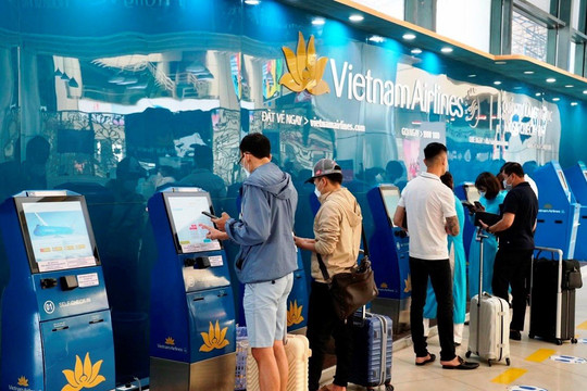 Khách hàng Vietnam Airlines có thể làm thủ tục trực tuyến chuyến bay nội địa