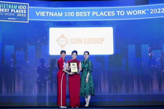 Sun Group tăng hạng ngoạn mục trong Top 100 nơi làm việc tốt nhất Việt Nam 