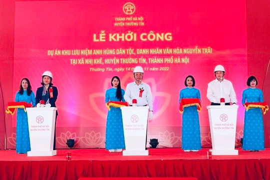 Huyện Thường Tín: Khởi công dự án khu lưu niệm Danh nhân văn hóa thế giới Nguyễn Trãi