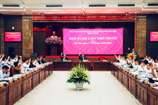 Ban Chấp hành Đảng bộ Thành phố Hà Nội họp bàn 9 nội dung quan trọng