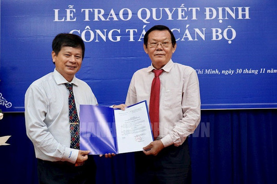 Nhà báo Nguyễn Tấn Phong giữ chức Chủ tịch Hội Nhà báo thành phố Hồ Chí Minh