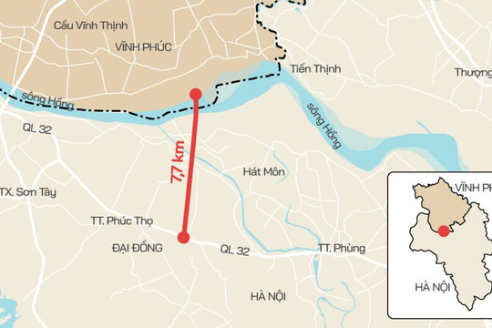 Hà Nội: Xây cầu Vân Phúc qua sông Hồng